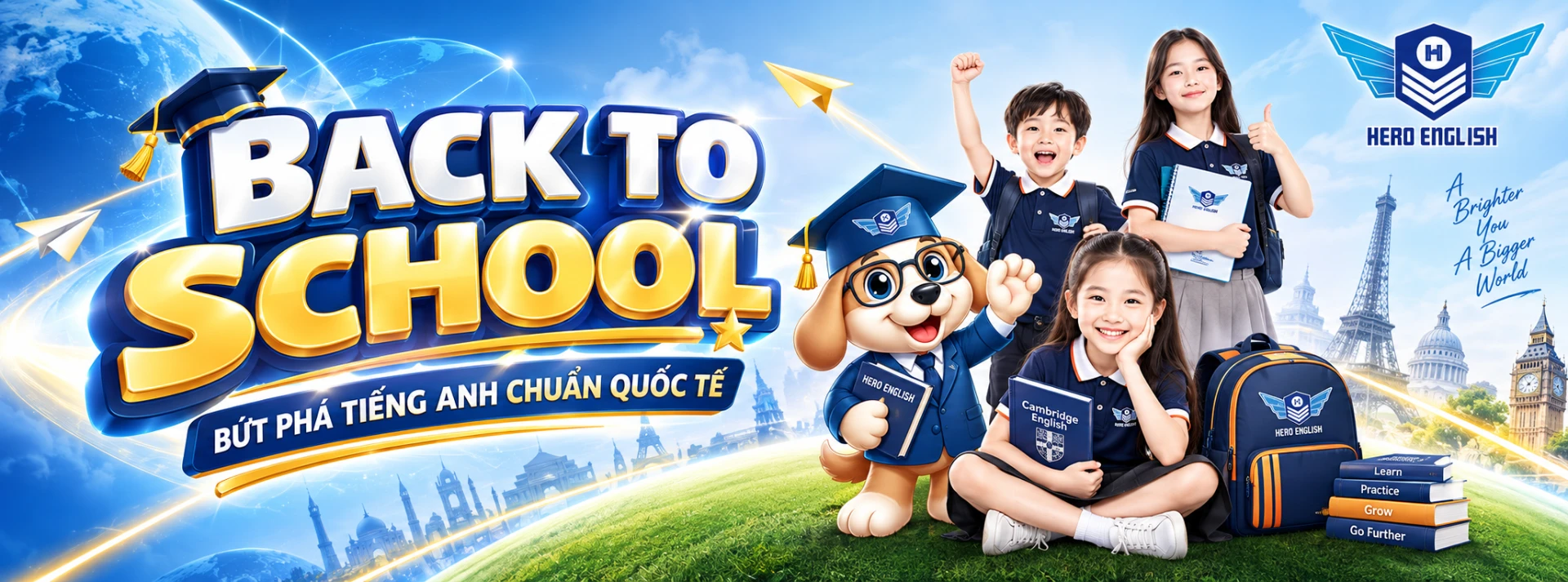 Back to School – Bứt phá tiếng Anh chuẩn quốc tế cùng Hero English
